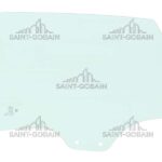 RH REAR DOOR GLASS GREEN (2 HOLES) SEKURIT